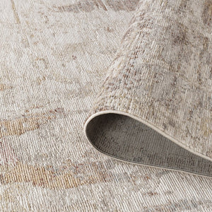 Amer Rugs Easton Modern Geometric Power-loom Area Rug - Timeless Elegance For Contemporary And Classic Spaces Tan Polyester Eas20203