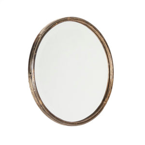 Zentique Sasha Compact Square Mirror 14" — Iron Frame, MDF Backing, Polished Finish for Small Spaces (S) EAT11532S