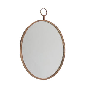 Zentique Pasha Round Accent Mirror 30" — Iron Decorative Frame on MDF Backing, Ready-to-Hang Elegance EAT11632