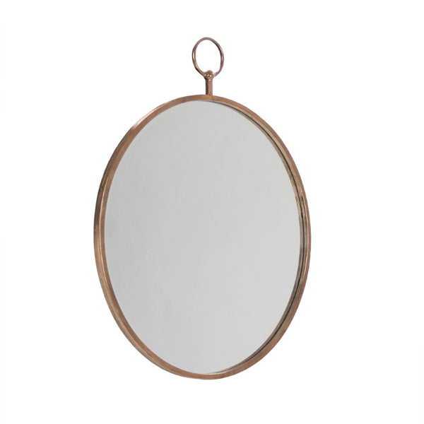 Zentique Pasha Round Accent Mirror 30" — Iron Decorative Frame on MDF Backing, Ready-to-Hang Elegance EAT11632