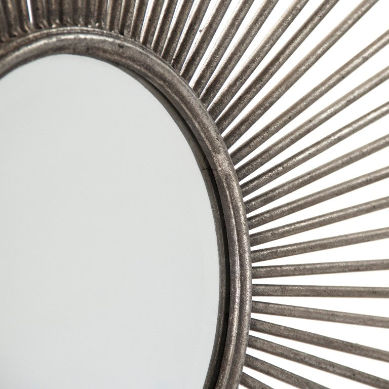 Zentique Konrad Square Mirror 39.5" Modern Iron Frame — Minimalist Wall Accent, Brightens & Expands Rooms EAT11788