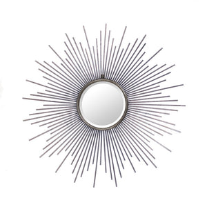 Zentique Konrad Square Mirror 39.5" Modern Iron Frame — Minimalist Wall Accent, Brightens & Expands Rooms EAT11788