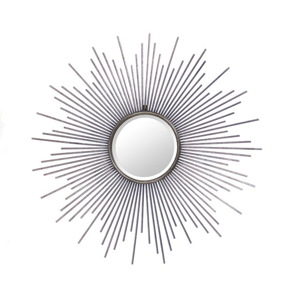 Zentique Konrad Square Mirror 39.5" Modern Iron Frame — Minimalist Wall Accent, Brightens & Expands Rooms EAT11788