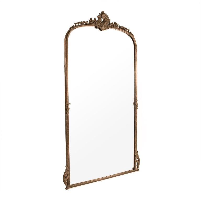 Zentique Godric Full-Length Mirror 41.5x74.5 Slim Iron-Trim Design for Entryway, Bedroom & Lightening Decor EAT120630