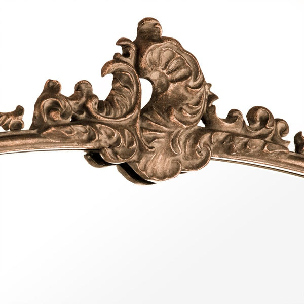 Zentique Godric Full-Length Mirror 41.5x74.5 Slim Iron-Trim Design for Entryway, Bedroom & Lightening Decor EAT120630