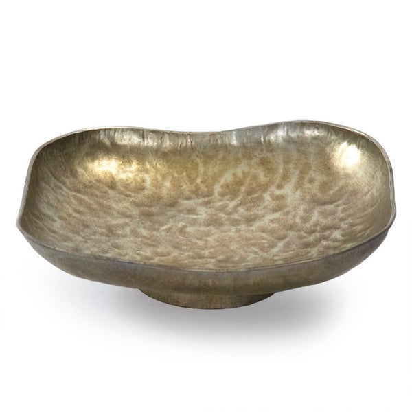 Zentique Theo Modern Iron Decorative Plate — 11" Round Textured Accent for Shelves, Walls, Mantels, Rustic Chic EAT12592Y