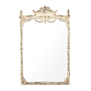 Zentique Rowena Mirror — Slim 27x42.5" Iron-Accented Wall Mirror, Lightweight MDF Frame, Sleek Entryway Focal Point EAT132754