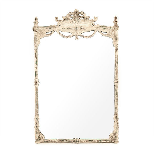 Zentique Rowena Mirror — Slim 27x42.5" Iron-Accented Wall Mirror, Lightweight MDF Frame, Sleek Entryway Focal Point EAT132754