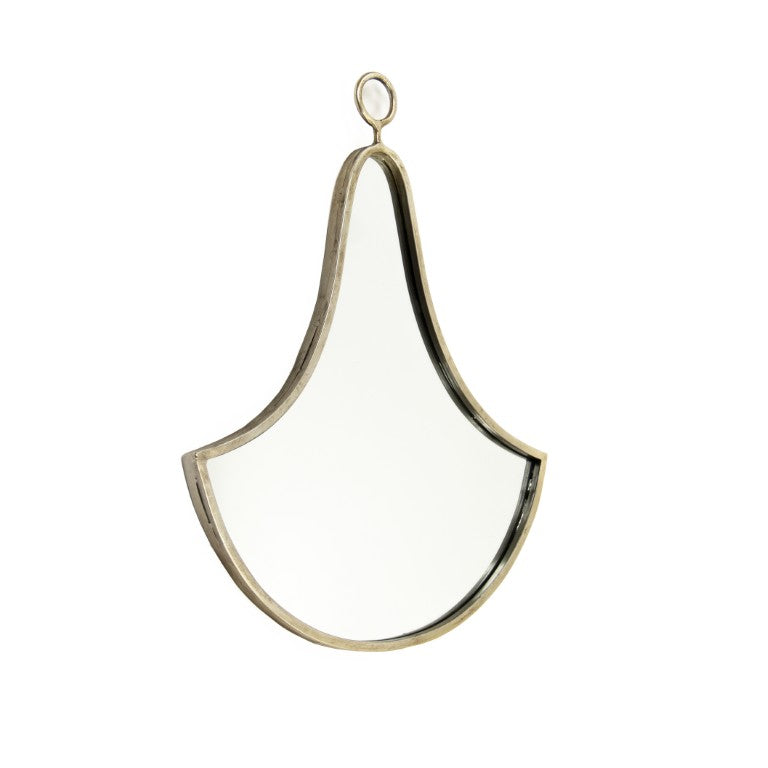 Zentique Clochette Vintage Iron Mirror 19x24in — Antique Distressed Frame, Ready-to-Hang Accent for Entryways EAT132773