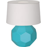 Robert Abbey Egg Blue Franklin Accent Lamp Egg Blue Glazed Ceramic Oyster Linen Shade