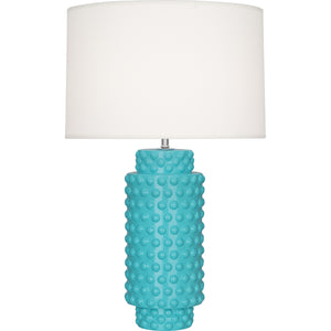 Robert Abbey Egg Blue Dolly Table Lamp Egg Blue Glazed Textured Ceramic Fondine Fabric Shade