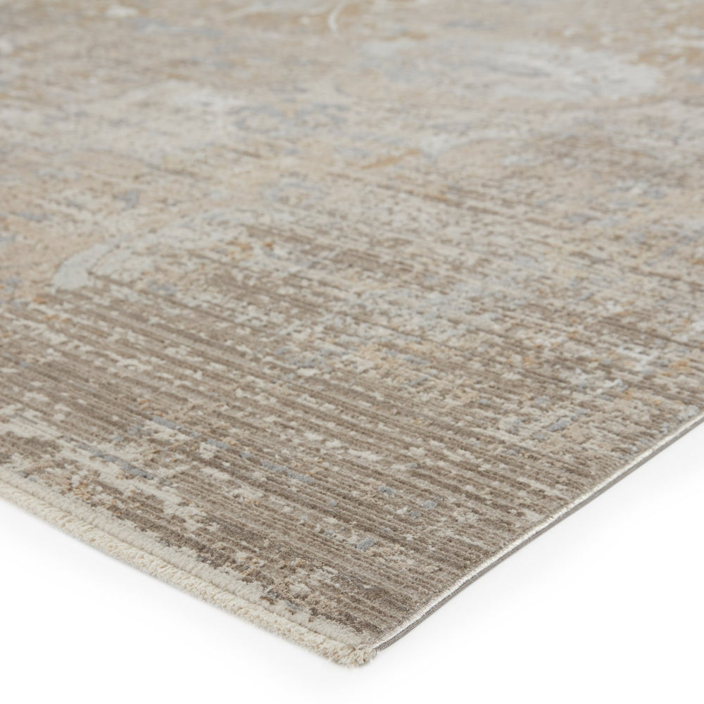 Jaipur Living En Blanc Aubin Ebc02 Powerloomed Machinemade 70% Polyester 30% Viscose Vintage Vintage Look Indoor Rug Gray, Gold 70% Polyester 30% Viscose Rug148928