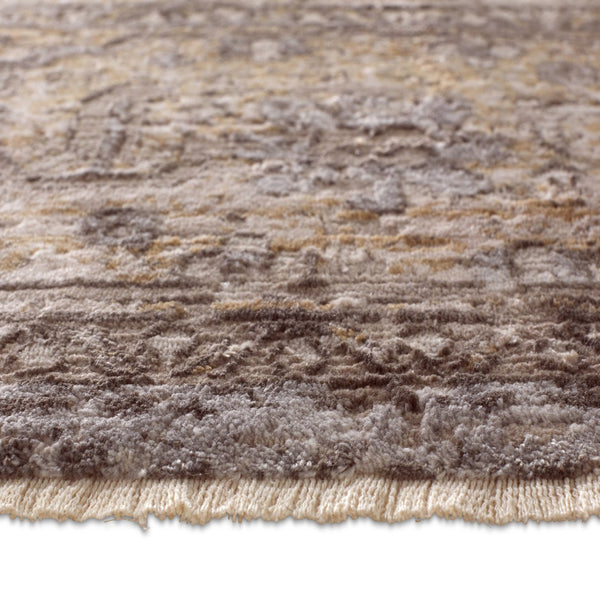 Jaipur Living En Blanc Venn Ebc05 Powerloomed Machinemade 55% Viscose 45% Polyester Traditional Medallion Indoor Rug Gray, Gold 55% Viscose 45% Polyester Rug151500