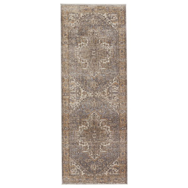 Jaipur Living En Blanc Venn Ebc05 Powerloomed Machinemade 55% Viscose 45% Polyester Traditional Medallion Indoor Rug Gray, Gold 55% Viscose 45% Polyester Rug151500