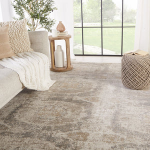 Jaipur Living En Blanc Airi Ebc06 Powerloomed Machinemade 80% Polyester 20% Viscose Contemporary Abstract Indoor Rug Gray, Taupe 80% Polyester 20% Viscose Rug148930