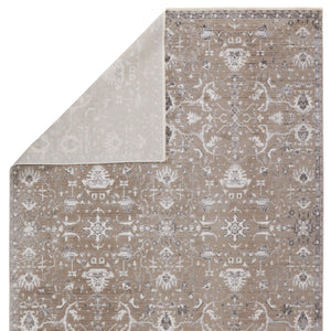 Jaipur Living Vibe by Jaipur Living Fionn Vintage Brocade Polyester Viscose Neutral Area Rug 8'10"X12'7" RUG148911