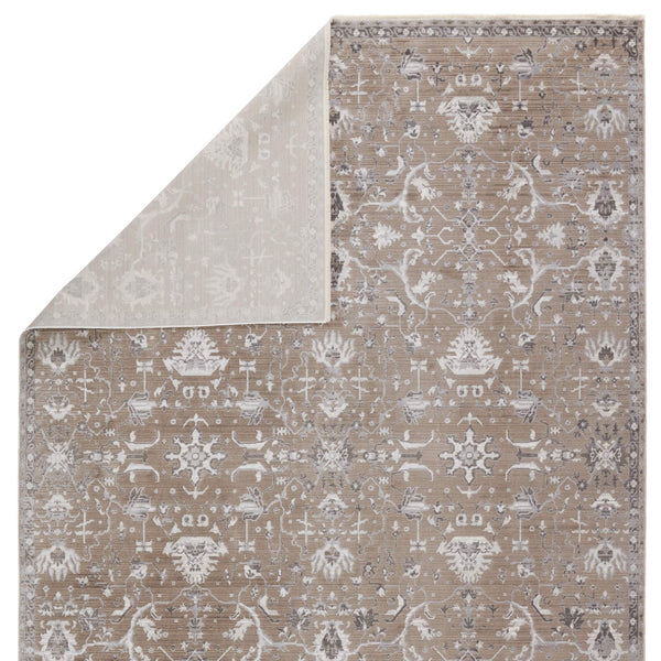 Jaipur Living Vibe by Jaipur Living Fionn Vintage Brocade Polyester Viscose Neutral Area Rug 8'10"X12'7" RUG148911
