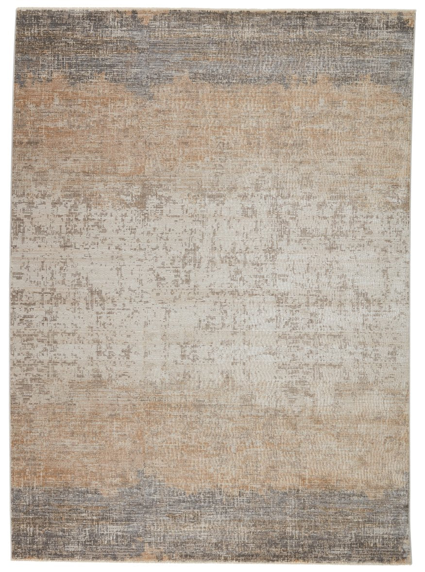 Jaipur Living En Blanc Akari Ebc08 Powerloomed Machinemade 50% Polyester 50% Viscose Contemporary Abstract Indoor Rug Gray, Tan 50% Polyester 50% Viscose Rug148906
