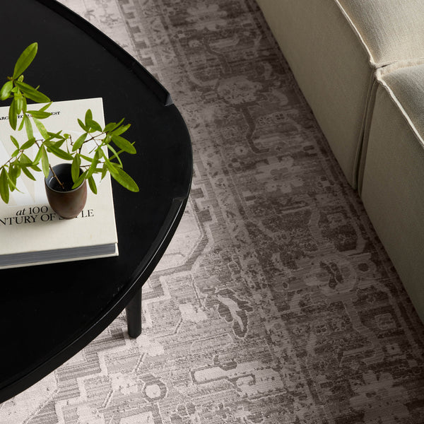 Jaipur Living En Blanc Venn Ebc11 Powerloomed Machinemade 60% Polyester 40% Viscose Traditional Medallion Indoor Rug Taupe, Gray 60% Polyester 40% Viscose Rug154918