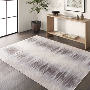 Jaipur Living En Blanc Cassius Ebc13 Powerloomed Machinemade 70% Viscose 30% Polyester Abstract Stripes Indoor Rug Tan, Taupe 70% Viscose 30% Polyester Rug160688