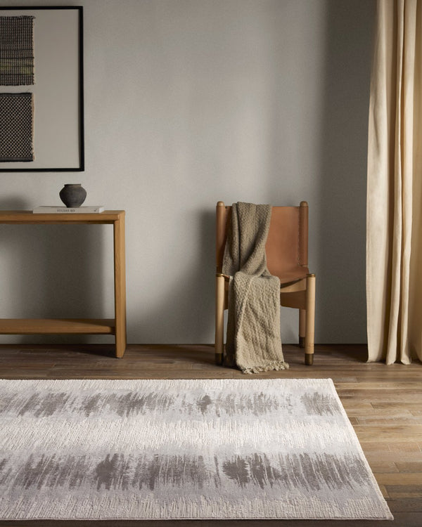 Jaipur Living En Blanc Cassius Ebc13 Powerloomed Machinemade 70% Viscose 30% Polyester Abstract Stripes Indoor Rug Tan, Taupe 70% Viscose 30% Polyester Rug160688