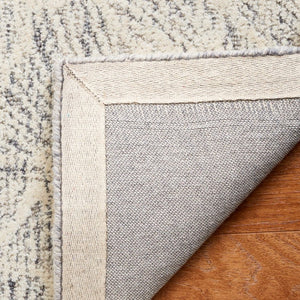 Safavieh Ebony Hand Tufted Wool Floral Area Rug Ornate Ivory Pile for Living or Bedroom Gray 10'-0" x 14'-0" EBN101F-10