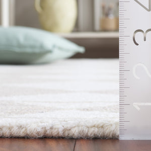 Safavieh Ebony Hand-tufted Area Rug – Luxurious Geometric Design In Soft Blue And Ivory For Modern Spaces Light Brown ,Ivory Wool,Polyester Ebn122t-9