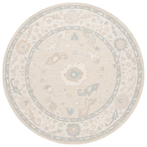 Safavieh Ebony Hand Tufted Wool Area Rug - Exquisite Floral Design For Timeless Home Elegance And Comfort Beige ,Ivory Wool Pile Ebn136b-2