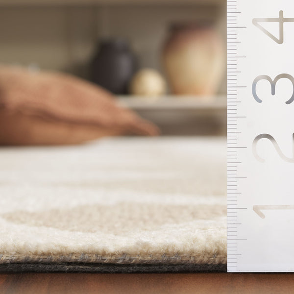 Safavieh Ebony Hand-tufted Area Rug - Elegant Modern Design In Soft Wool & Jute For Stylish Home Decor Beige ,Ivory 60% Wool,15% Jute,15% Polyester,10% Cotton Ebn137b-6