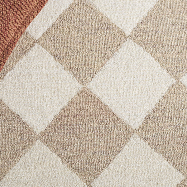 Safavieh Ebony Hand-tufted Area Rug - Elegant Modern Design In Soft Wool & Jute For Stylish Home Decor Beige ,Ivory 60% Wool,15% Jute,15% Polyester,10% Cotton Ebn137b-6