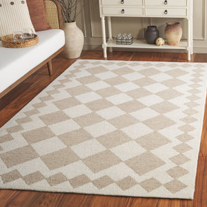 Safavieh Ebony Hand-tufted Area Rug - Elegant Modern Design In Soft Wool & Jute For Stylish Home Decor Beige ,Ivory 60% Wool,15% Jute,15% Polyester,10% Cotton Ebn137b-6