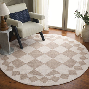 Safavieh Ebony Hand-tufted Area Rug - Elegant Modern Design In Soft Wool & Jute For Stylish Home Decor Beige ,Ivory 60% Wool,15% Jute,15% Polyester,10% Cotton Ebn137b-6