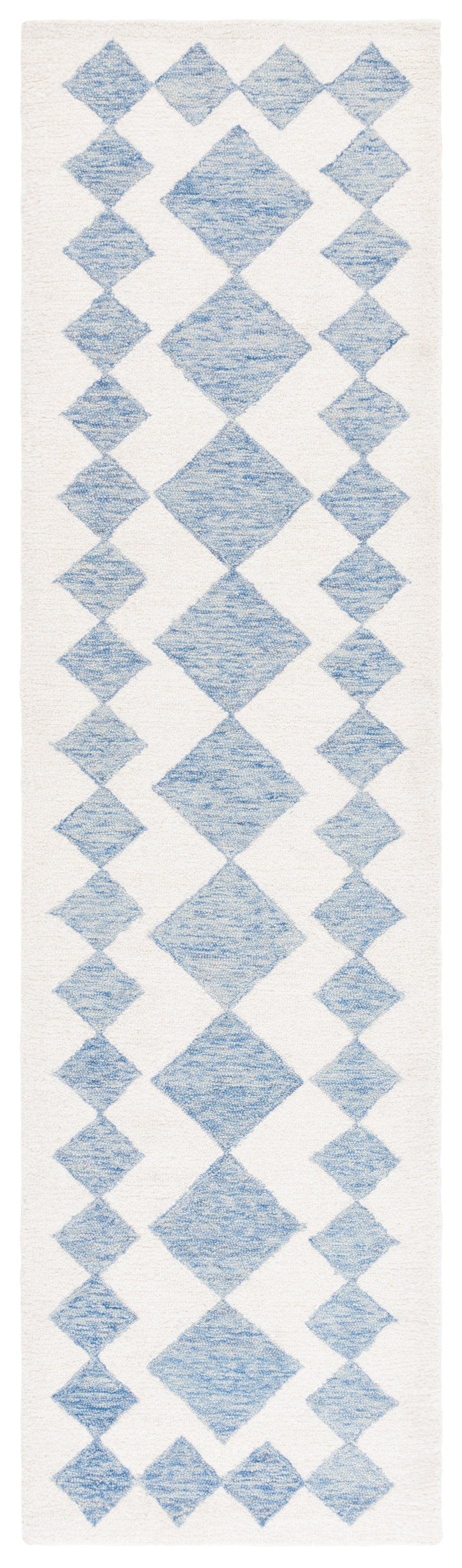 Safavieh Ebony Hand-tufted Area Rug - Elegant Modern Design In Soft Wool & Jute For Stylish Home Decor Blue ,Ivory 60% Wool,15% Jute,15% Polyester,10% Cotton Ebn137m-6