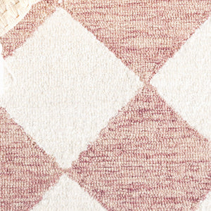 Safavieh Ebony Hand-tufted Area Rug - Elegant Modern Design In Soft Wool & Jute For Stylish Home Decor Pink ,Ivory 60% Wool,15% Jute,15% Polyester,10% Cotton Ebn137p-4