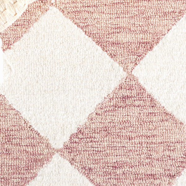 Safavieh Ebony Hand-tufted Area Rug - Elegant Modern Design In Soft Wool & Jute For Stylish Home Decor Pink ,Ivory 60% Wool,15% Jute,15% Polyester,10% Cotton Ebn137p-4