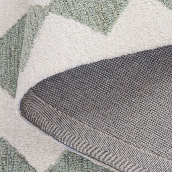 Safavieh Ebony Hand-tufted Area Rug - Elegant Modern Design In Soft Wool & Jute For Stylish Home Decor Green ,Ivory 60% Wool,15% Jute,15% Polyester,10% Cotton Ebn137y-6r