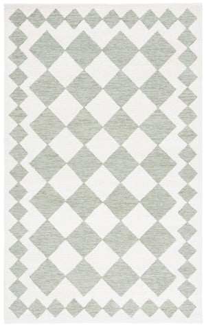 Safavieh Ebony Hand-tufted Area Rug - Elegant Modern Design In Soft Wool & Jute For Stylish Home Decor Green ,Ivory 60% Wool,15% Jute,15% Polyester,10% Cotton Ebn137y-6r