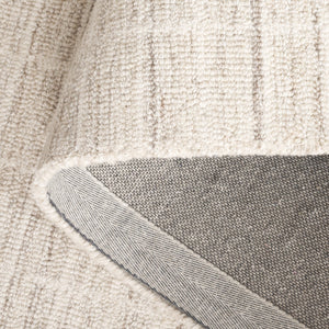 Safavieh Ebony Hand-Tufted Ivory Beige Wool Rug 9X12 — Low-Profile 85% Wool 15% Cotton Timeless Texture 11'-0" x 15'-0" EBN139A-1115