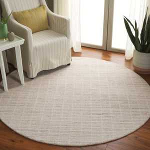 Safavieh Ebony Hand-Tufted Ivory Beige Wool Rug 9X12 — Low-Profile 85% Wool 15% Cotton Timeless Texture 11'-0" x 15'-0" EBN139A-1115