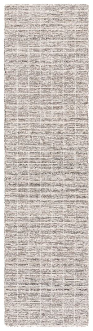Safavieh Ebony Luxurious Modern Elegance Runner Rug In Soft Ivory And Beige For Timeless Home Décor Natural ,Grey 85% Wool,15% Cotton Ebn139f-6r