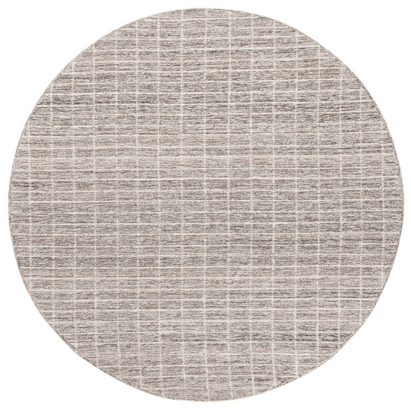 Safavieh Ebony Luxurious Modern Elegance Runner Rug In Soft Ivory And Beige For Timeless Home Décor Natural ,Grey 85% Wool,15% Cotton Ebn139f-6r