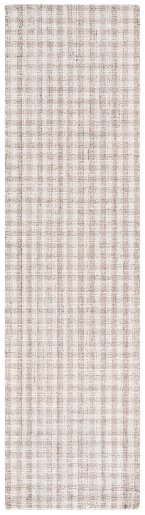 Safavieh Ebony Elegant Hand-tufted Wool And Cotton Area Rug With Modern Grid Design For Stylish Interiors Beige ,Ivory 85% Wool,15% Cotton Ebn140b-3
