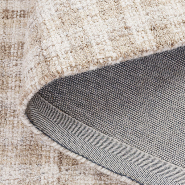 Safavieh Ebony Handcrafted Modern Rug - Plush Wool Blend, Elegant Minimalist Design For Contemporary Spaces Beige ,Ivory 85% Wool,15% Cotton Ebn140b-6r