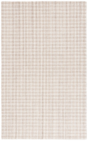 Safavieh Ebony Handcrafted Modern Rug - Plush Wool Blend, Elegant Minimalist Design For Contemporary Spaces Beige ,Ivory 85% Wool,15% Cotton Ebn140b-6r