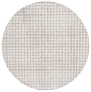 Safavieh Ebony Hand-Tufted 9X12 Wool-Cotton Rug In Beige Ivory Grid — Plush 3/8" Low-Profile Elegance 3'-0" x 3'-0" EBN140B-3SQ