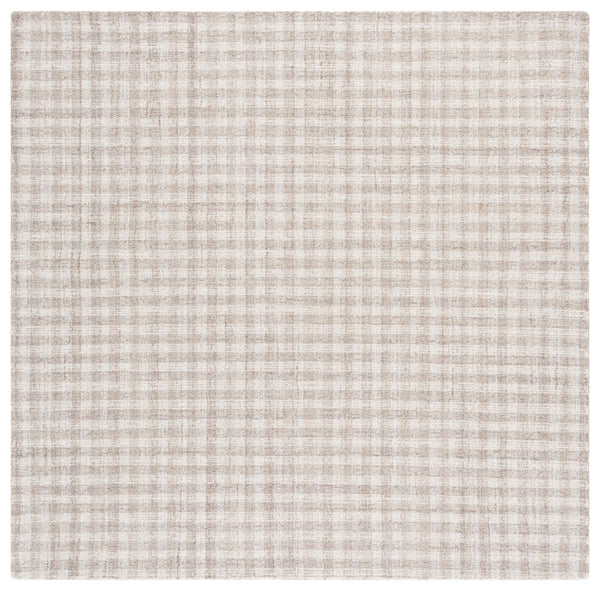 Safavieh Ebony Elegant Hand-tufted Wool And Cotton Area Rug With Modern Grid Design For Stylish Interiors Beige ,Ivory 85% Wool,15% Cotton Ebn140b-3