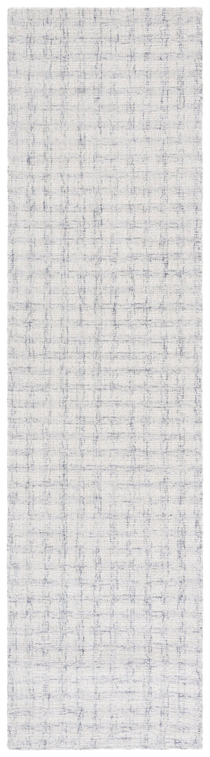 Safavieh Ebony Handcrafted Modern Rug - Plush Wool Blend, Elegant Minimalist Design For Contemporary Spaces Light Grey ,Ivory 85% Wool,15% Cotton Ebn140f-8