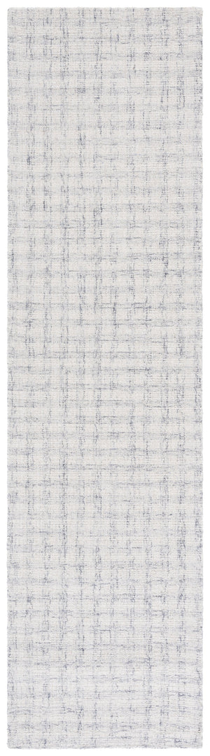 Safavieh Ebony Hand‑Tufted 9X12 Wool‑Cotton Area Rug In Light Grey Ivory — Low‑Pile Modern Minimalist Elegance 2'-3" x 11'-0" EBN140F-211