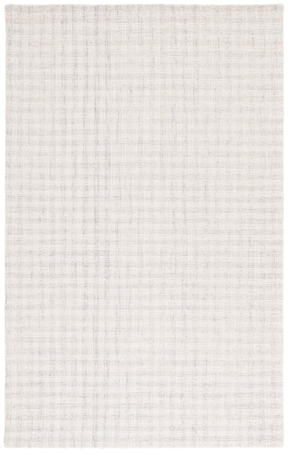 Safavieh Ebony Handcrafted Modern Rug - Plush Wool Blend, Elegant Minimalist Design For Contemporary Spaces Light Grey ,Ivory 85% Wool,15% Cotton Ebn140f-8