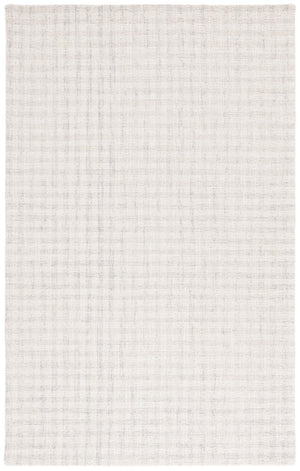 Safavieh Ebony Elegant Hand-tufted Wool And Cotton Area Rug With Modern Grid Design For Stylish Interiors Light Grey ,Ivory 85% Wool,15% Cotton Ebn140f-4